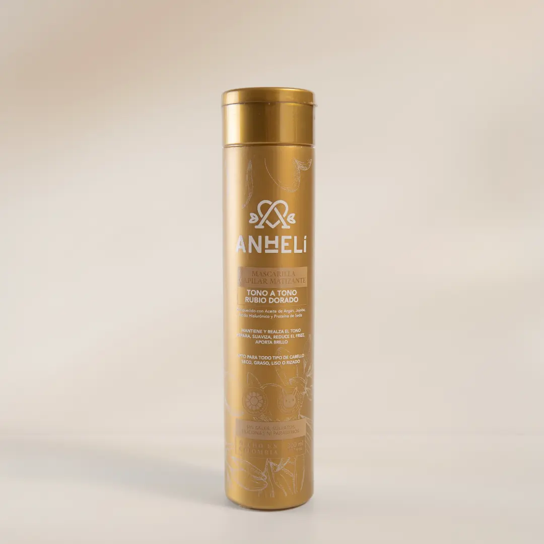 Mascarilla Capilar Matizante Rubio Dorado Anheli