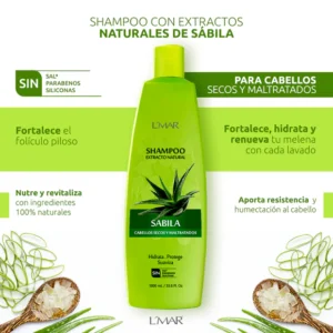 Shampoo de sabila LMAR