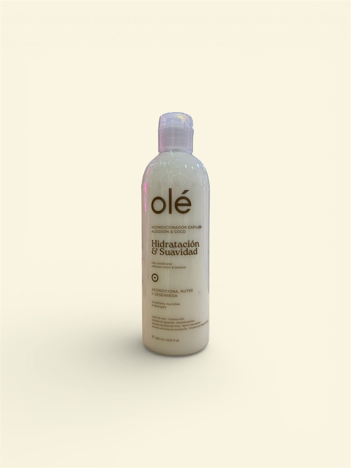 Acondicionador suavidad algodón y coco Olé